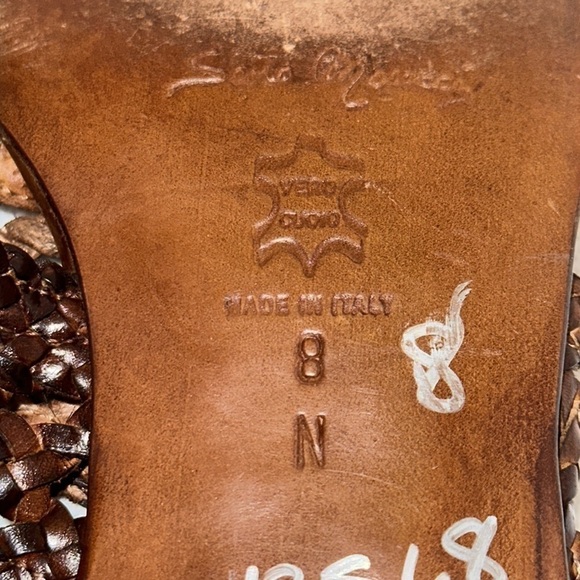 Sesto Meucci Braided Leather Sandals Size 8N - EUC - Picture 11 of 11